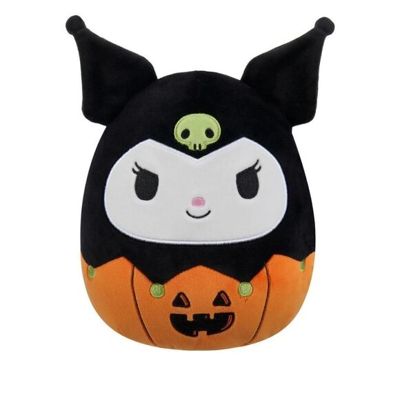 Squishmallows Original 8-Inch Kuromi Pumpkin Hello Kitty and Friends, Nwt - Picture 1 of 8